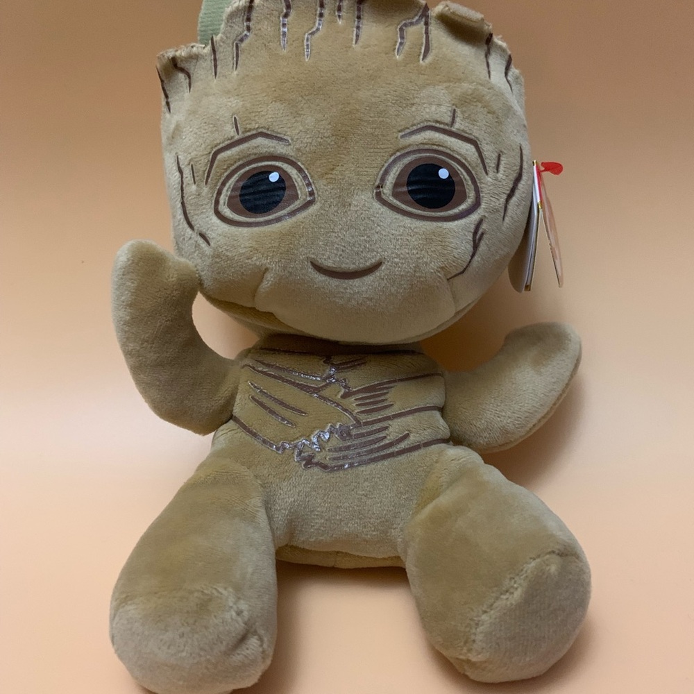 GROOT from Marvel- Disney, TY Beanie Babies stuffie NWT